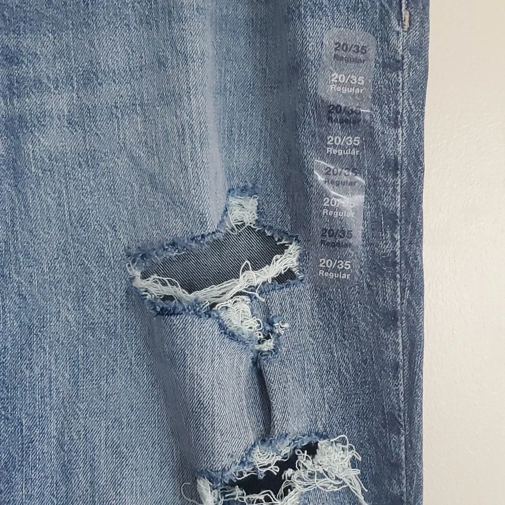 GAP Denim Universal Slim Distressed Boyfriend Ankle Jeans 20/35R - Picture 8 of 11